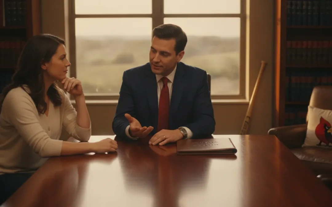 Kentucky injury attorney meeting with a car accident client